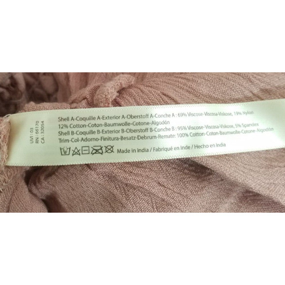 Free People Womens Adella Cami Pink Lace Ruffled Tank Top Pullover Size Small - Picture 6 of 7